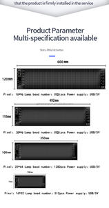 Panneau d'affichage animé à LED RGB programmable par application intelligente pour accessoires de voiture et de camion, yeux de démon lumineux - Product Image 5