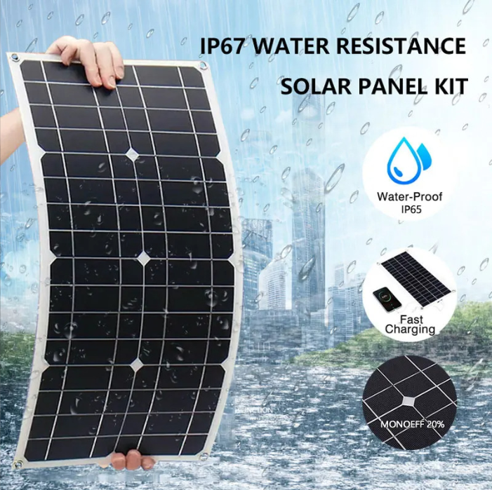 300W High Efficiency PET Flexible <strong>Solar</strong> <strong>Panel</strong> Monocrystalline <strong>Solar</strong> Module for <strong>RV</strong> Yacht Boat Home Outdoor <strong>Off</strong> <strong>Grid</strong> Power