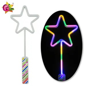 发光玩具明星霓虹灯棒发光二极管儿童玩具发光明星棒节日生日儿童派对装饰