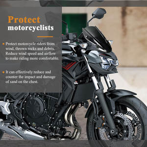 XXUN-Deflector de viento para parabrisas de motocicleta, accesorios para <span class=keywords><strong>Kawasaki</strong></span> <span class=keywords><strong>Z650</strong></span> Z, 650, Z-650, 2017, 2018, <span class=keywords><strong>2019</strong></span> - Product Image 4