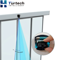 Detektor Inframerah Pintu Kaca Nirkabel Turtech IS10 Mini Sensor Pintu Geser Otomatis