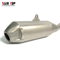 Échappement à enfiler avec DB Killer pour Kawasaki KX250 2021 + système d'échappement à enfiler modifié pour moto