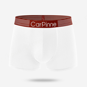 Calzoncillos bóxer de LICRA y algodón para hombre, calzoncillos bóxer de algodón y LICRA con logotipo personalizado, pierna corta, color sólido, doble bolsa, calzoncillos bóxer de algodón Premium para hombre - Product Image 4