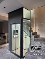 Nouveau fabricant chinois de monte-charge extérieur pour la maison, conception peu encombrante, fonctionnement fluide, commande hydraulique par application mobile