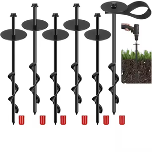 اوجير الحديقة اللولبي ، لمبة زهرة اوجير للفناء البستنة الأساسية ، أداة حفار حفرة للزراعة - Product Image 6