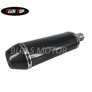 carbono completa universal <span class=keywords><strong>moto</strong></span> silenciador de escape 450mm para 400 ~ 1200CC de deporte bicicleta streetbike de escape - Product Image 1