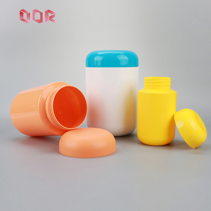 HDPE <b>Plastic</b> Powder <b>Container</b> 300ml 550ml 750ml 1000ml 1200ml 32oz with Screw <b>Lid</b> for Protein Supplement Capsule - Product Image 1