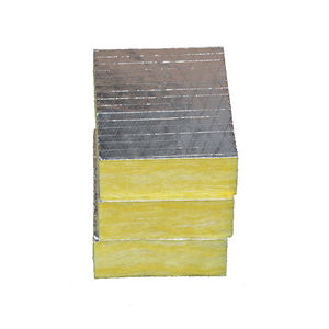 Panneau de laine de verre recouvert de feuille d'aluminium, haute densité, insonorisant, pour l'isolation des conduits d'air des bâtiments commerciaux, résistant au feu - Product Image 1