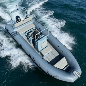 Bateau pneumatique <span class=keywords><strong>de</strong></span> pêche à coque rigide <span class=keywords><strong>en</strong></span> aluminium 5083 <span class=keywords><strong>de</strong></span> 5,8 m (19 pieds) <span class=keywords><strong>de</strong></span> conception européenne - Product Image 1