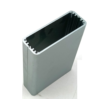 Boîtier en aluminium extrudé mat argenté à coins arrondis, boîtier divisé pour module de signal Mini PCB, coque de protection