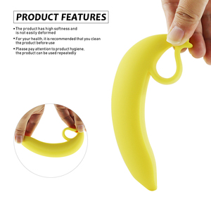 Caja personalizada gratis-Consolador con forma de plátano flexible Juguetes sexuales para mujeres Tapón anal Sin vibrador Masaje de punto G Pene <span class=keywords><strong>grande</strong></span> Próstata - Product Image 6