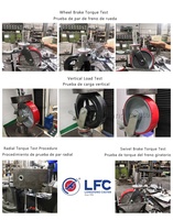 Roda Kastor PU 6 Inci 8 Inci/Roda Kastor Perancah/Roda Perancah Karet