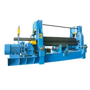 Presisi Tinggi Atas Roller Universal Plate Rolling Machine 3 Rol untuk Kurva Silinder Bentuk Kerucut