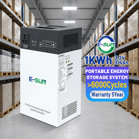 Sistema de Almacenamiento de Energía Todo en Uno ESUN de 1kWh 2kWh con Inversor y Batería de 500W 1KW, ESS Solar para Respaldo de Energía en Casa o Apartamento