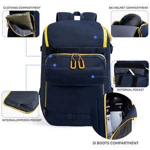 Sac de bottes de <span class=keywords><strong>Ski</strong></span> en plein air 50L sac à dos de voyage de grande capacité pour casque de <span class=keywords><strong>Ski</strong></span> lunettes gants Skis Snowboard et accessoires - Product Image 5