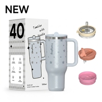 Bouteille d'eau isotherme en acier inoxydable Hong Ling, thermos de voyage portable pour café, gobelet personnalisé avec couvercle et poignée
