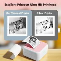 Printer Label Thermal Portabel S1 Mini Berkualitas Tinggi, Perangkat Pencetak Foto Nirkabel untuk Anak-Anak