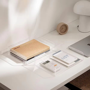 <span class=keywords><strong>2025</strong></span> mới rõ ràng thiết kế hai lớp trong suốt <span class=keywords><strong>Acrylic</strong></span> bàn tổ chức cho nhà văn phòng Nguồn cung cấp - Product Image 4