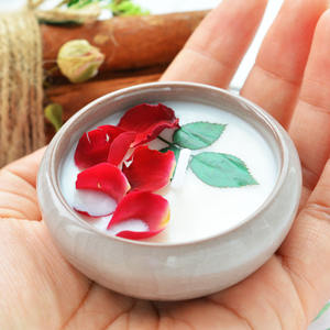 Bougies bouquet <span class=keywords><strong>de</strong></span> fleurs sèches en céramique, 10 pièces, dispositif artistique, luxe parfum, boite cadeau parfumé pour décoration avec fleur <span class=keywords><strong>de</strong></span> cerisier - Product Image 4