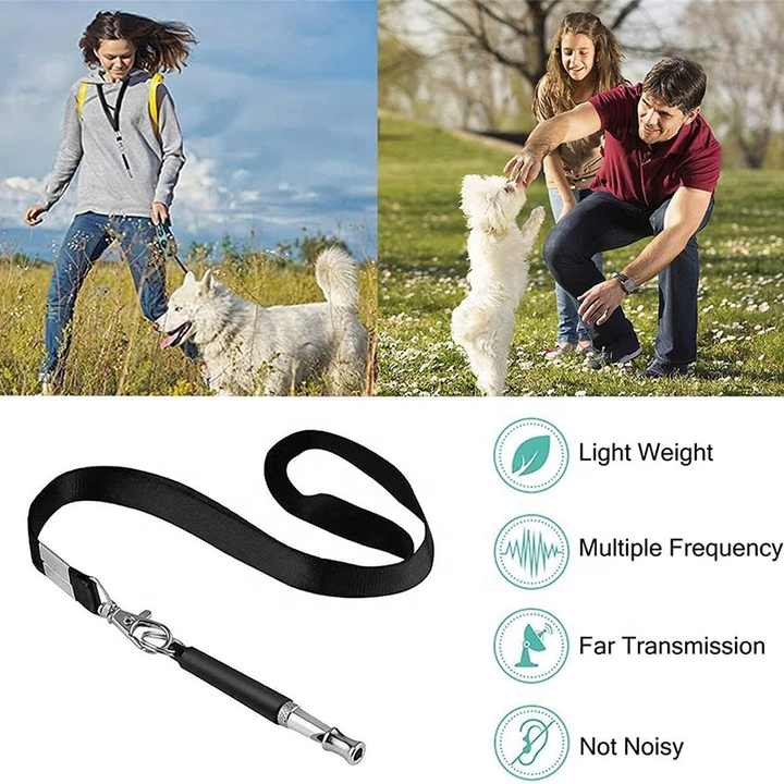 6 Pcs Ultrasonic Dog Training Whistles | Metal Whistles To Stop Barking & Recall Training