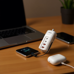 SUNING 8435481344480 Multiple Charger with USB Ports Fast Charging 30W LED Indicator Desktop for Mobile Devices - Product Image 3