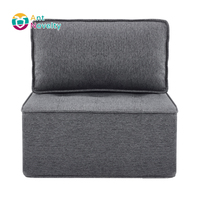 Petit ensemble de canapés (fauteuil individuel, pouf) pour salon, chambre à coucher, chambre d'amis ou chambre d'enfant