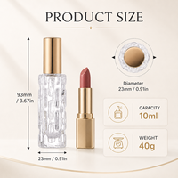 Flacon pulvérisateur de parfum en verre 10 ml, rechargeable, texture taillée bijou, brume fine, capuchon doré, personnalisable OEM, portable, voyage
