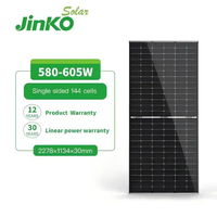 Panel Surya Monokristalin TUV Bersertifikat Tipe-N Half-Cut Monofacial Jinko JKM72HL4-V 580-605W Modul PV untuk Sistem Hunian