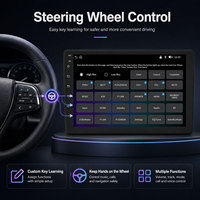 Reproductor Multimedia Universal para Automóvil de 9 Pulgadas con Sistema Operativo Linux, CarPlay Inalámbrico, Android Auto, Control del Volante, Radio para Automóvil