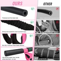Equipo de Entrenamiento para el Hogar, Pedal para Ejercicios, Cuerda Elástica, Banda de Resistencia para Yoga, Estiramiento, Abdomen, Cintura, Piernas y Brazos
