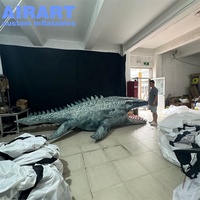 Dinosaure gonflable de crocodile de décoration d'activité de taille personnalisée, ballon gonflable de requin crocodile