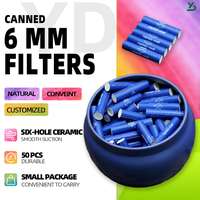 Yiwu Usine En Gros 6mm Céramique Filtre À Charbon Actif avec logo Filtre Tuyau Porte-Cigarette Accessoires Fumeurs En Gros