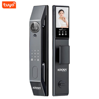 KROVI PR13 Aluminium Deur Slim Slot 3D Gezichtsherkenning Videogesprek TUYA APP Camera Digitaal Slot voor Projectgebruik