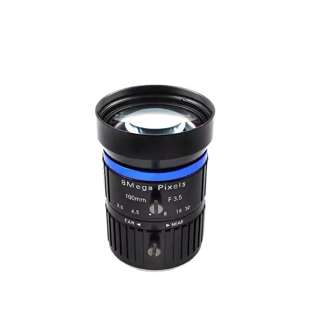 8 Mega Pixel 100mm CCTV 1:3.5 Lens C-Mounts 1" Format Industrial Lens for AHD HD IP Camera Box