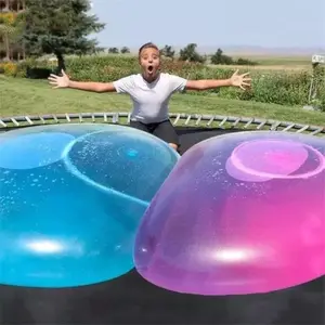 Jouets pour enfants vente chaude soufflant boule ronde cadeau d'anniversaire boule élastique TPR ballon Transparent injection d'eau boules à bulles