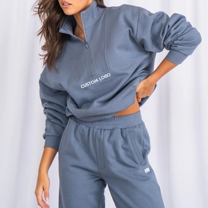 Unisex Half Zip <strong>Jumper</strong> <strong>Women's</strong> Casual Zip <strong>Polo</strong> Top Workout Zip up Hoodie - Product Image 3