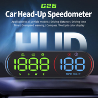 Velocímetro GPS HUD LED de Pantalla Ancha WiiYii G26 2026 con Brújula, Reloj, USB, Monitor de Velocidad MPH/KMH para Autos de Gasolina