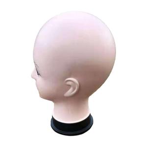Cabeza de Maniquí de PVC para mujer calva para modelo de maquillaje de cosmetología con exhibición de peluca con soporte y gorra para peinados - Product Image 2