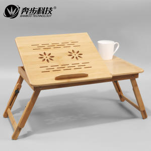 Mesa Plegable de Bambú para Portátil, Tamaños Pequeño, Mediano y Grande, con Disipador de Calor y Refrigeración por Aire, Escritorio para Cama o Estudio con Asa - Product Image 2