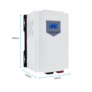 Yüksek frekans Dc Ac fotovoltaik invertör akıllı yüksek dönüşüm saf sinüs dalga güneş güç inverteri 5KW 12v 220v