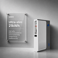 Batería JAKX LiFePO4 51.2V 48V 200Ah 300Ah 100Ah, Sistema de Almacenamiento de Energía Solar para el Hogar, Paquete de Baterías de Litio Ferrofosfato de Ciclo Profundo