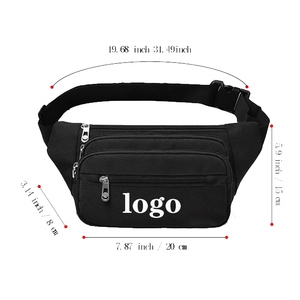 Sac banane unisexe en polyester avec poche tendance pour le voyage, la course à pied, la randonnée, personnalisable avec logo - Product Image 2