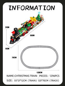 En Stock Moule Roi 12012s Noël Train Électrique <span class=keywords><strong>Noel</strong></span> Modèle Spécial Pour La Fete Briques APP Contrôle Gril Cadeau De Noël - Product Image 6