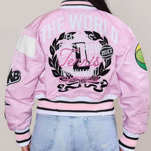 Chaqueta Varsity de Béisbol para Mujer, Última Moda, Superventas, Personalizada, Precio Razonable, Impresa en Lona, Transpirable para Invierno - Product Image 2