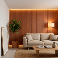 Plafond PVC Moderne Ignifuge à Rainures Plates Imprimées, Panneau de Plafond pour Grille de Plafond Suspendu Intérieur - Vente Chaude