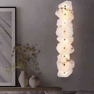 <span class=keywords><strong>D</strong></span>écoration <span class=keywords><strong>d</strong></span>'hôtel de style moderne éclairage mural à DEL <span class=keywords><strong>chambre</strong></span> à coucher couloir chevet intérieur maison haut vers le bas salon applique murale à DEL en marbre - Product Image 5