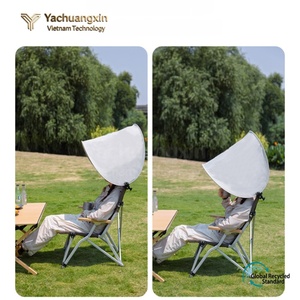 Silla Plegable para Camping con Toldo Parasol de 58x120cm, Tela Oxford, Asiento Portátil para Playa y Exteriores con Bolsa de Transporte, Uso en Todas las Estaciones - Product Image 3
