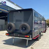CAMPTRL Caravane tout-terrain avec protection en maille pour routes accidentées