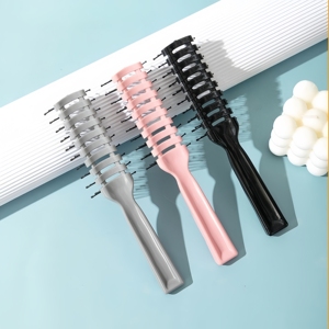 Cepillo de pelo de plástico con ventilación para hombre, peine antiestático para peluquería, cuidado del cabello rizado, herramienta de estilismo para pelucas, cepillo de masaje - Product Image 2