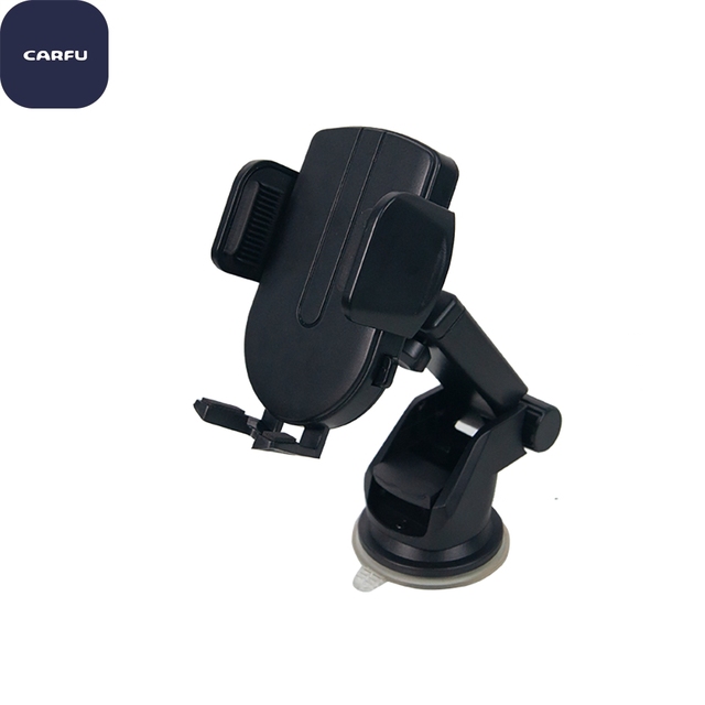 CARFU AC-1648 Universal Car Phone Mount Windshield Suction Cup Bracket Telescopic Arm 360 Rotatable Anti-slip Plastic Holder